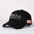thumbnail image 3 of We the People HAVR HAD ENOUGH Letter Embroidered Color Block Trucker Hat Unisex Adjustable Cotton Breathable Fashion Cap for Travel Daily Wear, 3 of 6