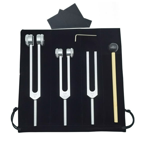 For Sound Healing Tuning Forks Set 128Hz 256Hz 512Hz for Meditation and Therapy