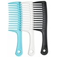 thumbnail image 2 of Peine de dientes anchos CHAO 3 piezas cepillo de pelo duradero para cabello rizado largo, 2 of 5