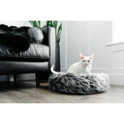 Fluffi Donut Cat and Dog Bed - Gray