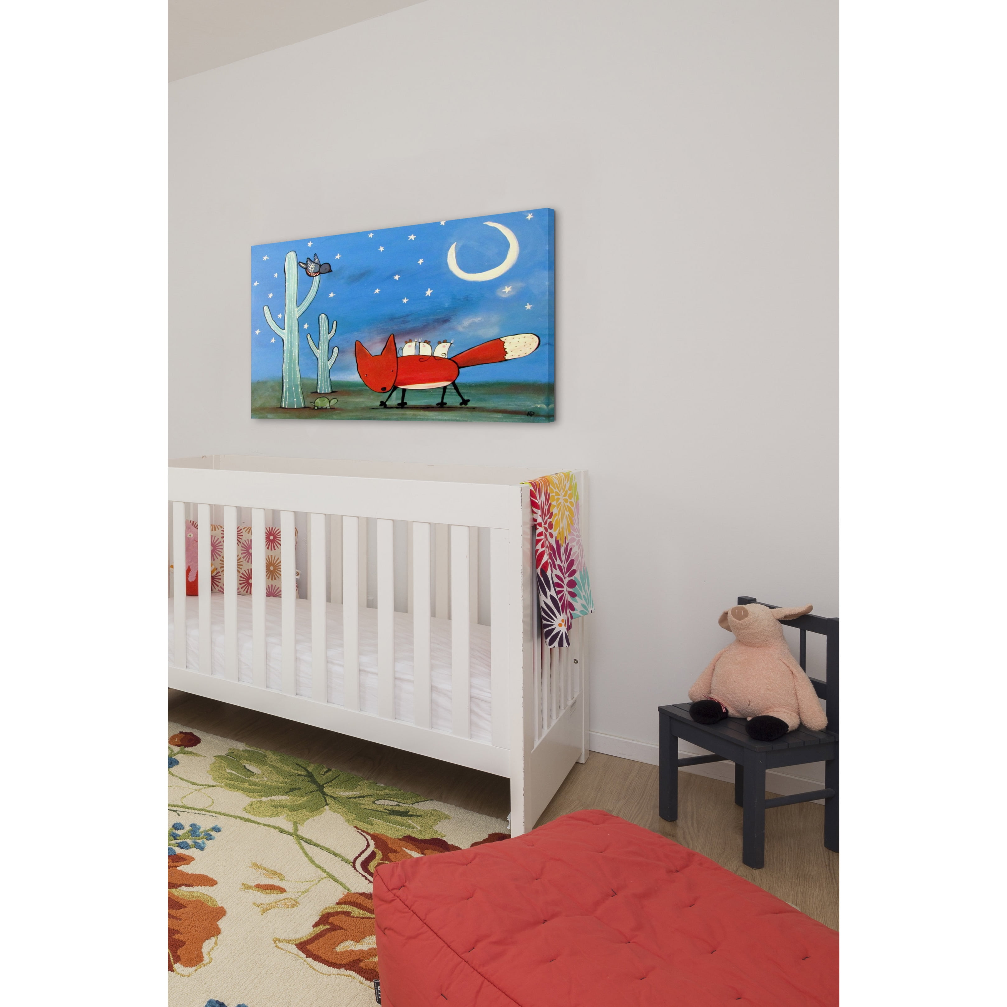 Marmont Hill "Fox Ride" by Andrea Doss Painting Print on Wrapped Canvas