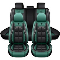 Maidao Car Seat Covers Leather Full Set for Jeep for Grand Cherokee 1992-Present Compatible Airbag Water Resistant Front Rear Cushion Protector