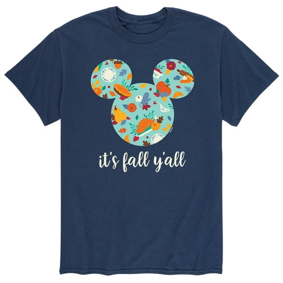 Mickey & Friends - It's Fall Y'all - Men's Short Sleeve Graphic T-Shirt