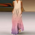 thumbnail image 2 of adviicd Robes Mignonnes pour Femmes Robe Tunique d'Été Décontractée Ample à Manches Courtes Col Rond Robe Fluide Rose,XXXXXL, 2 of 4