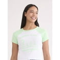 thumbnail image 4 of Peanuts Women’s Camp Snoopy Graphic Baby Tee, Sizes XXS-XXL, 4 of 5