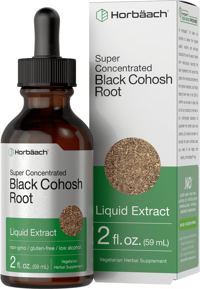 Black Cohosh Root Liquid Extract 2 oz Vegetarian by Horbaach