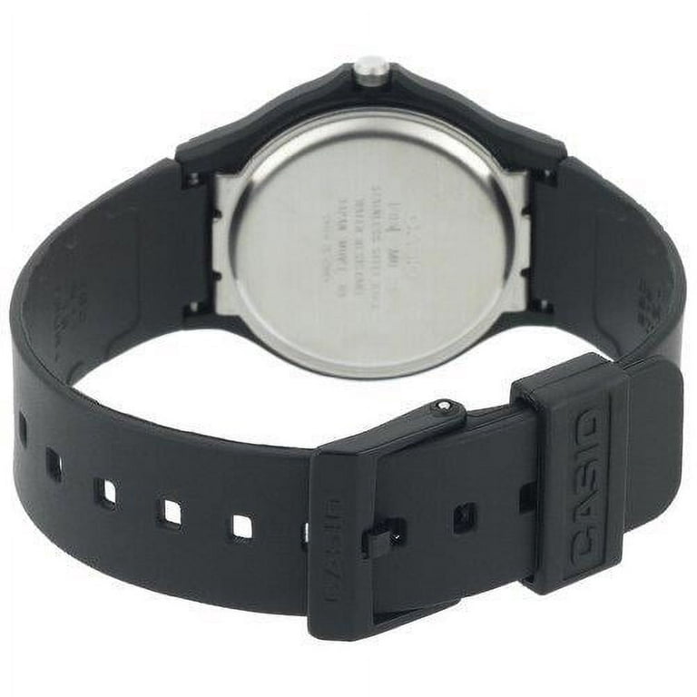 Silver Watch Analog Men\'s Black Casio Dial Resin MQ-24-7B3LLEF