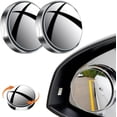 thumbnail image 2 of 2 Pack Uction cup car Convex Blind spot Mirror,2025 New Removable Convex Wide Angle Rear View Mirror, 360° Wide Angle Side Rear View Mirror for All Type Cars.,Black, 2 of 5