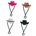 thumbnail image 3 of 4 tapas de paja para sombrero de vaquero, creativas, portátiles, a prueba de salpicaduras, de silicona. Color mezclado, 3 of 9