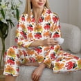 thumbnail image 6 of Kdxio pirate Octopus Women's Pajama Sets Long Sleeve Button Down Sleepwear Nightwear Soft Pjs Lounge Sets(S-XXL)-Large, 6 of 7