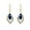 Blue, variant on yuehao accessories earrings synthetic women's earrings diamond earrings drop geometric earrings blue