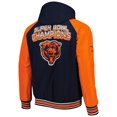 thumbnail image 3 of Men's G-III Sports by Carl Banks Navy Chicago Bears Defender Raglan Full-Zip Hoodie Varsity Jacket, 3 of 4