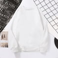 thumbnail image 4 of Blouse Chandail à Manches Longues pour Femmes, Couleur Unie, Coupe Ample, Col Rond, 4 of 8