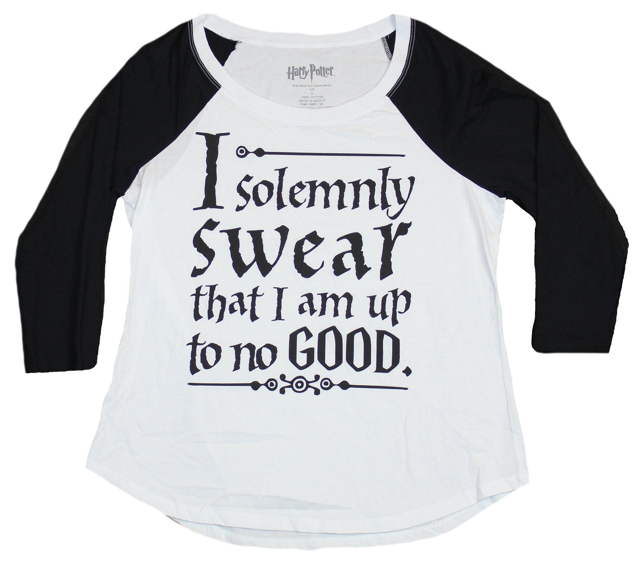 Harry Potter Solemnly Swear Juniors Black T-shirt Licensed