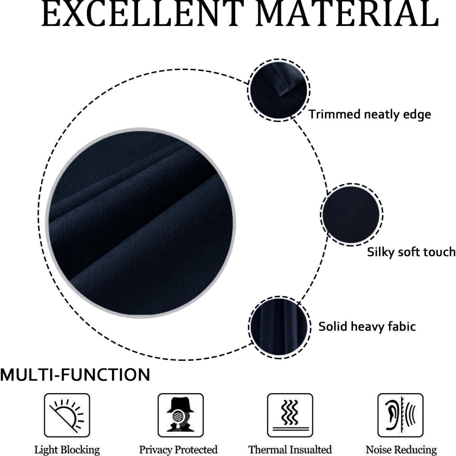Outdoor Curtains for Patio, Light Filtering Gazebo Curtain for Pergola/Porch, UV & Privacy Protection Outside Drape, 52" Wide, 2 Panels