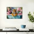 thumbnail image 5 of ZFLMY Tiger in bathtub bath canvas wall art decoration suitable for living room, bedroom, dormitory, bathroom 20x16in, 5 of 6