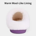 thumbnail image 5 of Litfun Fuzzy Slippers for Women Chenille Knit Fleece Slippers Memory Foam House Shoes, Purple, Size 5-6.5, 5 of 8