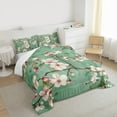 thumbnail image 3 of Manfei Floral Sakura 3 Pieces Queen Comforter Set for Female Men,Japanese Style Ultra Soft Bedding Sets,Cherry Blossoms Bedding Comforter Set Breathable,Ultra Soft Home Decor, 3 of 8