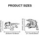 thumbnail image 2 of US 1 juego de plantillas de pintura huecas para dibujo de mascotas con 1 pincel de arte para álbum de recortes de fotos DIY Gecko 297x210 mm 2 piezas/juego, 2 of 8