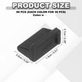 thumbnail image 2 of Uxcell 0.5 Inch USB Type A Dust Plug, 90 Pcs Anti Dust Plug Cover Silicone Charging Port Cover Female End for Port Device, Black/White/Clear, 2 of 6