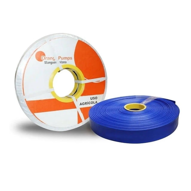 Manguera Plana Bombeo Reforzada de 30 Mts 2' Azul Orange