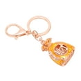 thumbnail image 3 of Fortune Bag Keychain Wealth Welcoming Fashionable Decorative Pendant Lucky Keychain for Handbag Car Yellow, 3 of 11