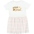 thumbnail image 3 of Inktastic Gobble Gobble Thanksgiving Girls Toddler Dress, 3 of 5