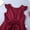 Burgundy, variant on Flower Girls Bridesmaid Flower Dress Fly Sleeves V Back Satin Birthday Party Dress