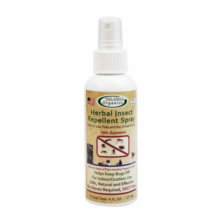 Mad About Organics All Natural Dog & Cat Herbal Insect Repellent Flea & Tick Topical Spray