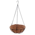 thumbnail image 4 of 3xHanging Coconut Basket Macetero Maceta Marco de Metal Negro Percha 10 Pulgadas Sunnimix Cesta de flores colgante, 4 of 8