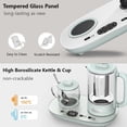 thumbnail image 3 of Bear YSH-C06N1 500W Electric Kettle with Cup Warmer and Temperature Control, White, 2 Count, 3 of 6