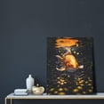 thumbnail image 5 of Sikiie Golden Koi And Treasure Print Canvas Decorative Hanging Painting, Anti-shrinkage Hanging Frame, Suitable for Home, Office Wall Decorations, 5 of 6