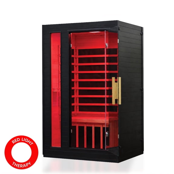 Duo 2-Person Ultra-Low EMF Infrared Sauna with Red Light Option