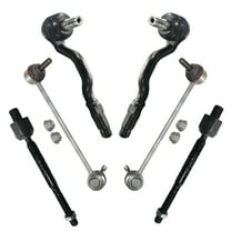 Detroit Axle - 6pc Front Suspension Kit for 2007-2013 BMW X5 2008-2014 X6, 4 Inner and Outer Tie Rod End Links 2 Stabilizer Sway Bar End Links Replacement