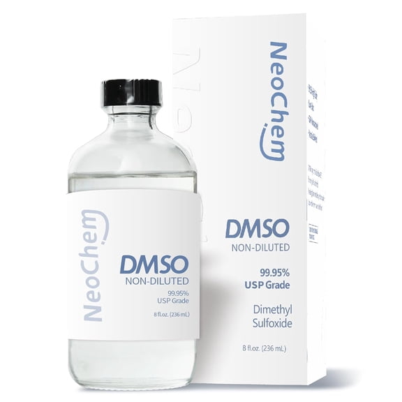 Dimethyl Sulfoxide (DMSO) 99.95% Pure Liquid |8 oz. DMSO Non-diluted | Undiluted & Odorless, Contained in Premium Glass Bottle