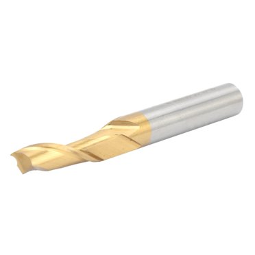 10-Piece Tungsten Carbide Single Flute End Mills - 4mm Spiral CNC Router Bits For Wood & Plastic