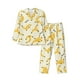 thumbnail image 1 of Balery Banana Pijama para Hombre de Dos Piezas con Manga Larga, Conjunto de Dormir y Descanso Suave con Bolsillos-Large, 1 of 7