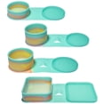 thumbnail image 4 of Silipint: Silicone Go Go Bowls: Set Of 4: Aurora - Sizes: 10, 20, 30 oz & Sandwich Size - Unbreakable, Attached Lids, 4 of 11