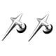 thumbnail image 2 of Pendientes de inoxidable pteado para mujer Zulema Pendientes, 2 of 8