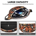 thumbnail image 4 of Fanny Pack Autumn Halloween Pumpkin Pattern Waist Pack Bag,Running Cross Bag,Waterproof Large Fanny Packs for Women Men for Travel Running Hiking Cycling, 4 of 6