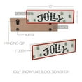 thumbnail image 5 of Jolly Snowflake Block Sign 3x10, 5 of 5
