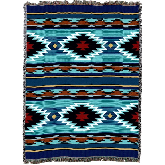 Pure Country Weavers Balpinar Blanket - Southwest - Tapestry Throw Woven from Cotton - Made in The USA (72x54)