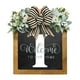 thumbnail image 1 of Corona personalizada con apellido | Letrero colgante para la puerta principal | Decoración de madera con monograma para la entrada de la casa durante todo el año, 1 of 1