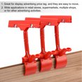 thumbnail image 5 of Uxcell Merchandise Sign Clip, Rotatable Clip-on Holder, Price Tags red 8.5x16cm (WxH) 4 packs, 5 of 6