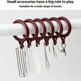 thumbnail image 3 of VONKY ABS White Curtain Curtains Rings Plastic Rings Of And Curtain Rings Curtain Rings Of White Curtain Wire Hooks And White 50pcs, 3 of 6
