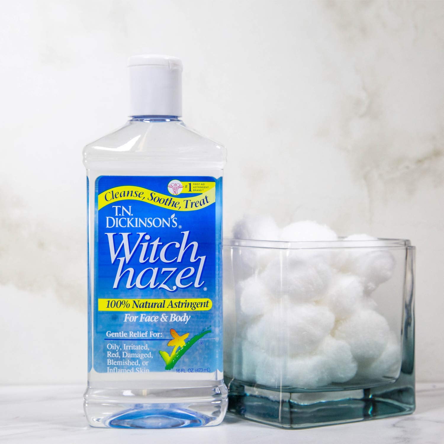 T.N. Dickinson's Astringent, 100% Natural, Witch Hazel 16 fl oz (473 ml) (2 Pack)