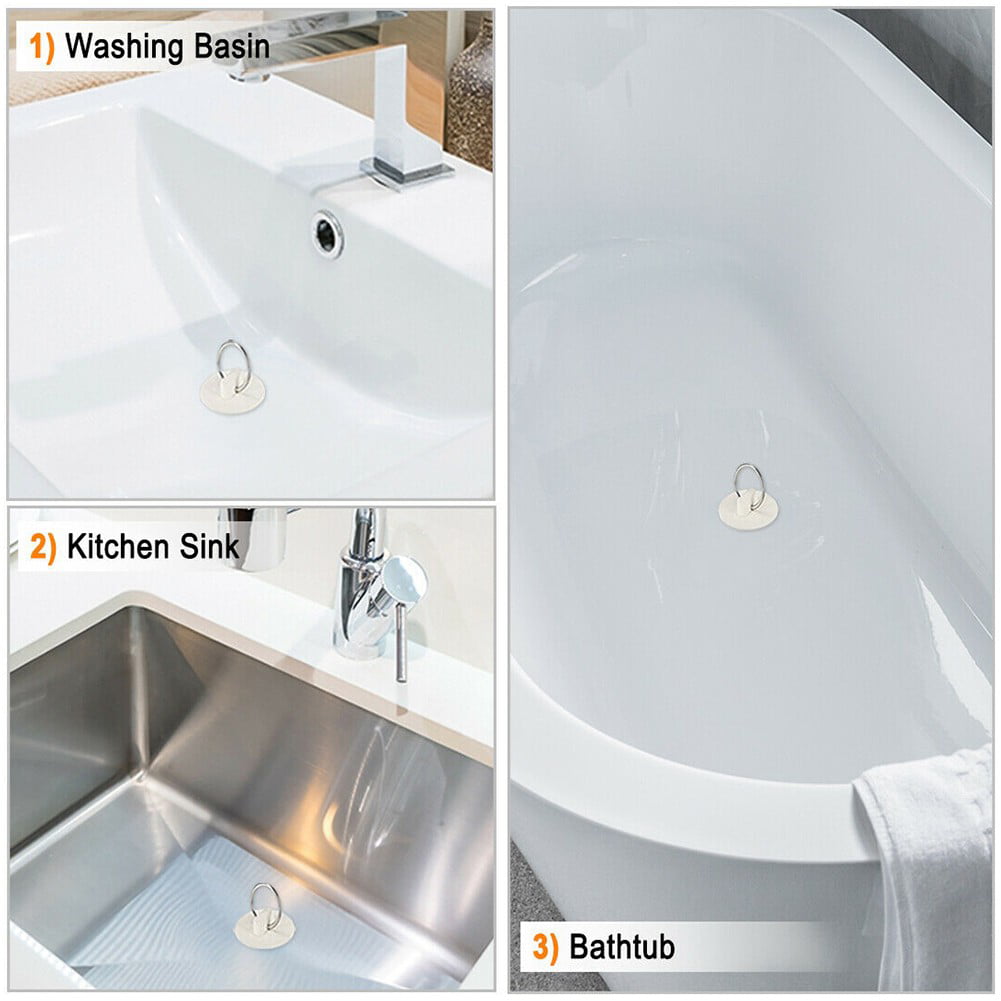 Rubber Drain Plug Sink Bathtub Stopper Kitchen Washroom Water Bath Room  Ba_m$