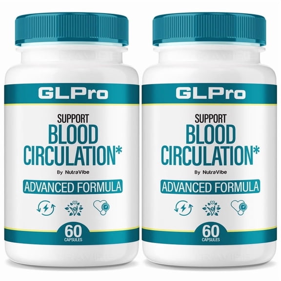(2 Pack) GLPro – Original GL Pro Formula with Ingredients to Help Support Daily Energy, Circulatory Balance & Healthy Levels | Just 2 Easy-to-Swallow Pills a Day (120 Capsules)
