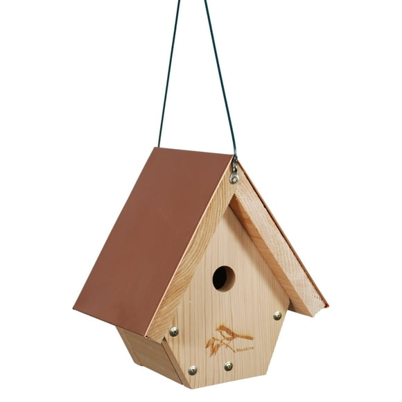 Bird House WoodLink Wren House Cedar con techo de cobre