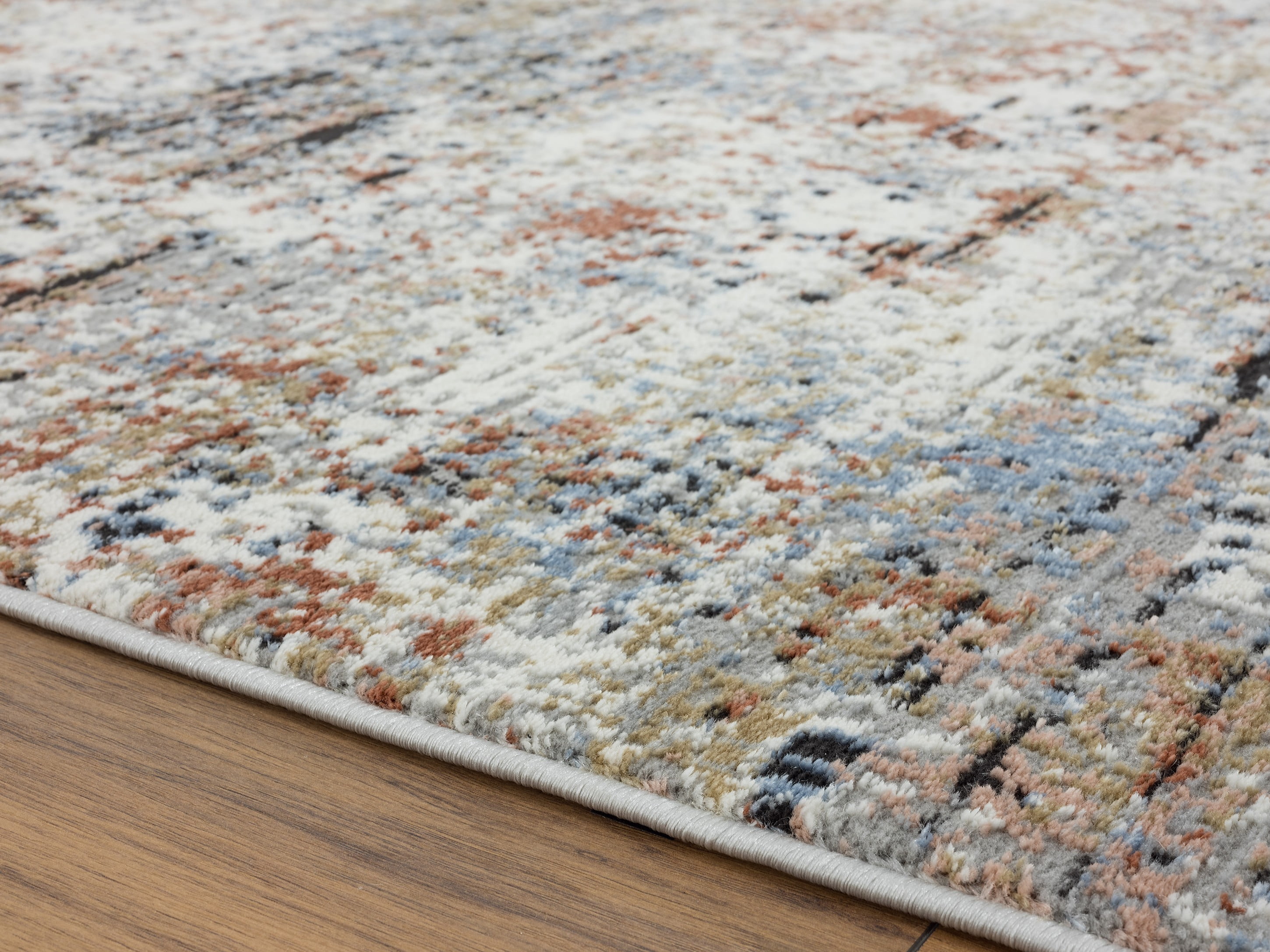 United Weavers Hyperion Enceladus Transitional Abstract Area Rug, Crimson, 5'3" x 7'2"